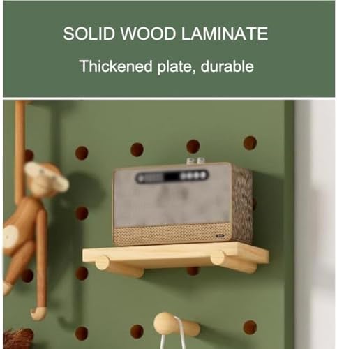 Modular Pegboard Organizer Kit - Customizable Wall-Mounted Storage Solution for Home, Office & Bedroom - Versatile Display Panel with Accessories (Green, 60x120cm)