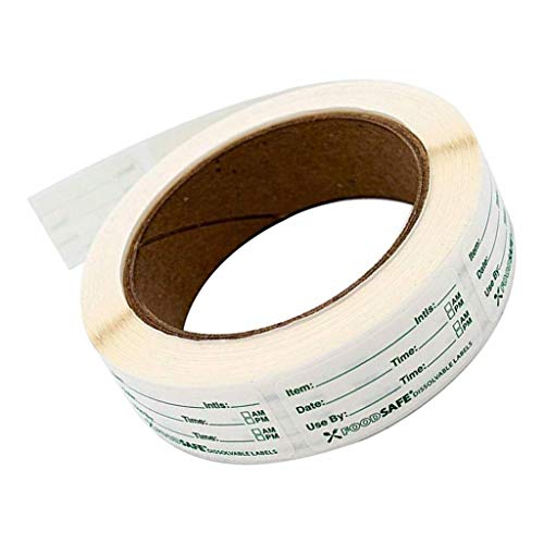 Etiquetas removíveis para congelador Baoblaze de 2,5 x 7,6 cm, adesivos para armazenamento de alimen