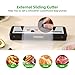 DIKEIBAS Vacuum Sealer Machine with 10 Bags & 10 Feet Bag Roll | 85kPa Powerful Suction | Automatic Food Sealer for Sous Vide | Dry & Moist Modes | Compact with Built-in Cutter