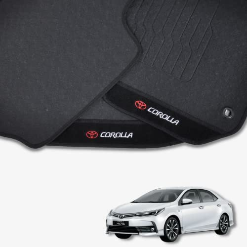 Jogo de Tapetes Automotivos Emborrachados para Carros do Corolla 2018-2019 - 03 peças