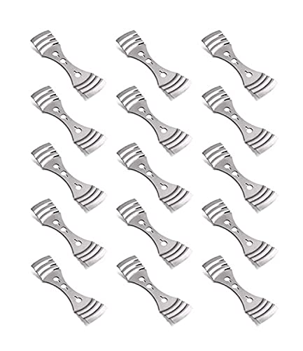 FRUITLET® Supporto Stoppino Candele 15 pezzi, Supporto per Stoppino a 3 Fori in Acciaio Inox, Porta Stoppini Candele per Fare le Candele Fai Da Te, Dispositivo di Centratura di Candele