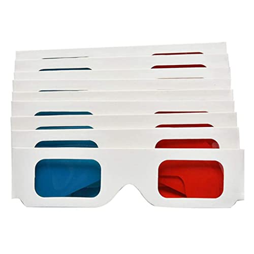 Anaglyphenbrille Beikalone 3D-Papierbrille in Rot und Cyan