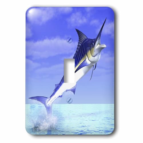 Marlin sortant de l'eau sur interrupteur à bascule 3dRose salon - 2