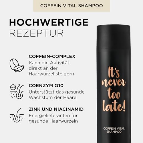 Alcina Coffein Vital Shampoo für dünner werdendes Haar, 250 ml