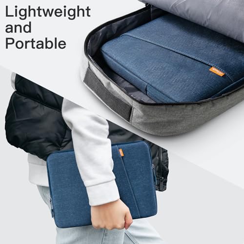 Image of JETech Laptop Sleeve for 13-14Inch MacBook Neo (A18 Pro), MacBook Air /Pro (M1-M5) 2020-2026, 13-13.6 Inch Notebook, Waterproof Shock Resistant Bag Case with Accessory Pocket (Navy)