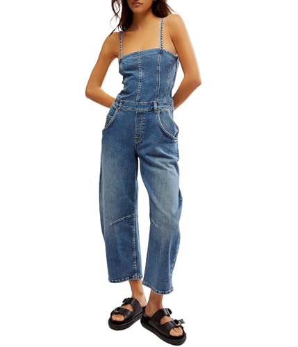 (取寄) フリーピープル レディース ジュネーブラ プレット バレル Free People women Je Suis Pret Barrel Jumps Petit Blue Free People Womens Je Suis PRET Barrel Jumps Petit Blue Small at