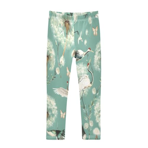 Toddler Girls Leggings Printed Yoga Pants Leggings Butterflies Dandelion Seeds for Kids