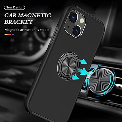 Coque iPhone 13 Mini antichoc silicone vert bague aimantée - 2