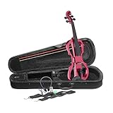 Stagg EVN X-4/4 MRD tamaño completo violín eléctrico, color rojo