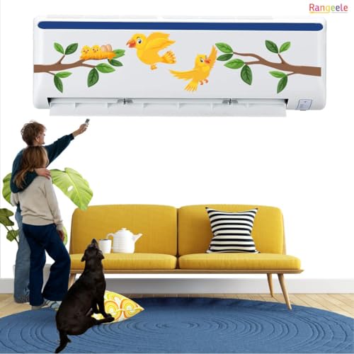 Image of ' yellow Birds'' AC Sticker (96 cm x30 cmx 24 cm)