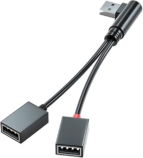GRABLOOM USB Splitter Hub USB Y Splitter for Car School Office USB Male to Female Cable Data Cable Multiport USB Extender Hubs USB Splitter