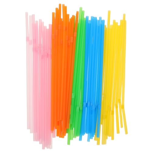 500 pitillos descartables de plástico de 5mm coloridos miniatura 1