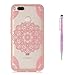 Produktbild Grandoin Xiaomi Mi A1 Hülle,Mi 5X Hülle, 2 in 1 Ultra Dünne Schale Ultra Dünn Weich TPU Bumper Case Silikon Schutzhülle für Xiaomi Mi A1 / Mi 5X (Rosa Mandala)
