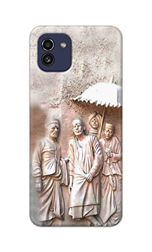 Image of PRINTFIDAA Printed Hard Back Cover Case for Samsung Galaxy A03 Back Cover (Sai Baba) -1803