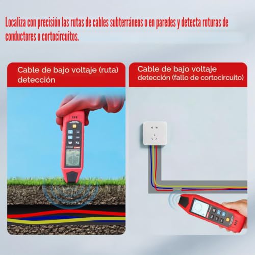 Comprobador de cables LAN con medición NCV y seguimiento de líneas POE activas 5
