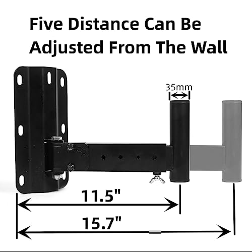 Nbguigdstr YINXIANGJYZ668 Heavy Duty Speaker Wall Mounts Support Up To 110Lbs,Adjustable Pa Speaker Mount Bracket Holders,Speaker Stand Wall Fixed thumb #2