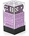 Translucent Purple 6 Sided 16mm Dice Block (12-Dice)