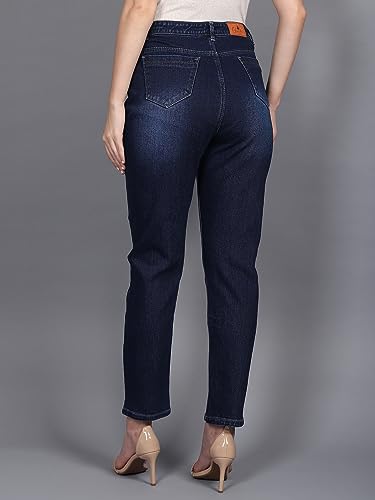 Image of Glossia Denim Baggy Jeans for Woman | Wide Leg Jeans for Women | High Waist Jean's for Woman | Loose Fit Plus Size Denim Ladies Jean's for Women(WJ-604-$)