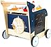 Wooden Whale Baby Walker by Small Foot – Classic 5-in-1 Activity Center - Interactive Toy with Shape Sorter, Puzzle Maze, Compass, Chalkboard - Develops Kids Coordination, Motor Skills –Age 12+ months