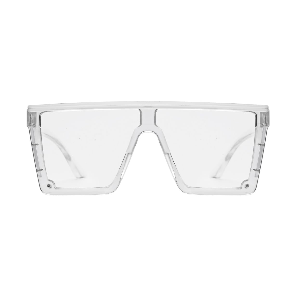 AnsiZ87 - Gafas de sol de seguridad de diseño para hombres y mujeres, grandes, planas, cuadradas, modernas, con espejo lateral
