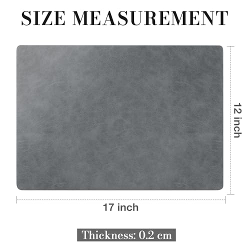 Roxifina Faux Leather Placemats Set of 6, Vinyl Placemats Heat Resistant by Roxifina - Used condition - Image 3