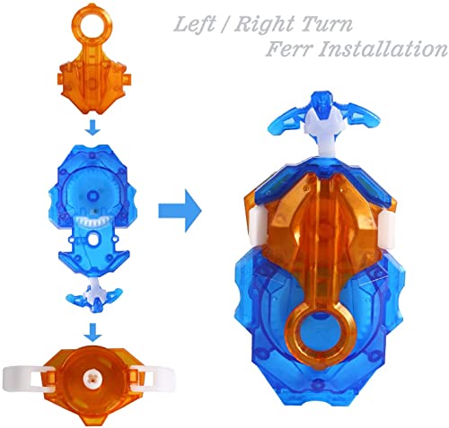 Image of DB Launcher LR Suitable for Left and Right Spins Layer System Blades with Resilient String (Blue)