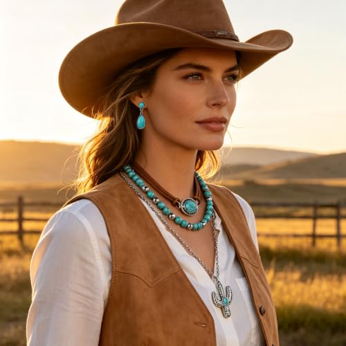 Joyas bohemias de plata NEWITIN con 68 piezas de collares y anillos 7
