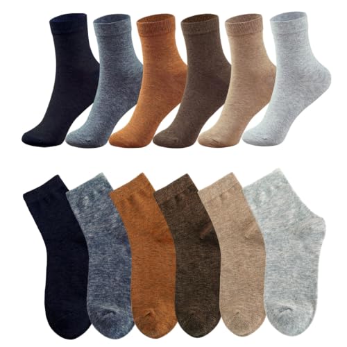 Image of MAGIARTE Womens Mini Crew Cotton Socks,6 Pairs | Anti-pilling Cotton, Casual Athletic, Quarter Calf, Moisture Wicking,Gift box packaging