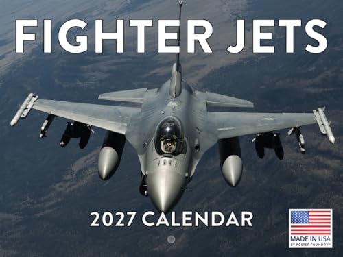 Fighter Jet Calendar 2027 Airplane Aircraft Monthly Wall Calender