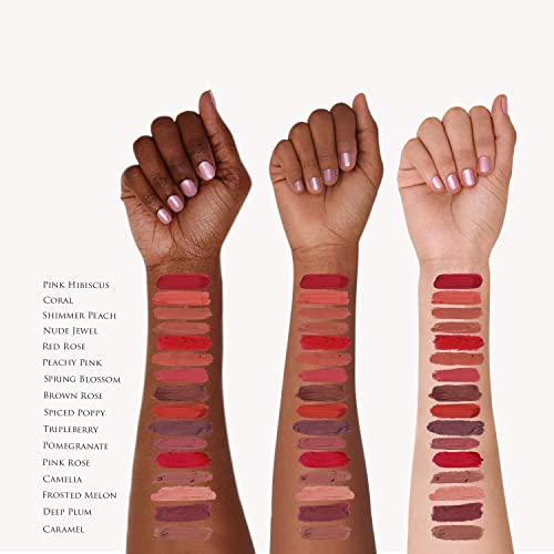 Luxury By Sofia Organic Lipstick | Natural, Non-Toxic, Moisturizing, Long-Lasting & Highly Pigmented | Organic Butters, Botanical Extracts & Essential Plant Oils | Vibrant Colors (Brown Rose) #TOP5