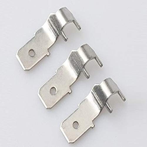 Davitu Terminals - Thickness of 0.8mm copper-tin-plated welding insert 6.3mm flag insert - (Color: 100pcs)