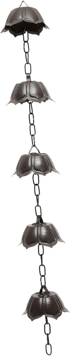 Rainwater Collector Aluminum Rain Chain Garden Rain Chain Sturdy Construction Noise Reduction