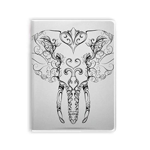 Carnet de notes éléphant souple écriture lignée journal intime original