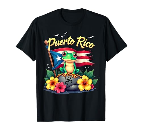 Hispanic Heritage Month Taino Boricua Coqui Frog Puerto Rico T-Shirt