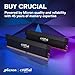 Crucial Pro 32GB DDR5 RAM Kit (2x16GB),CL36 6000MHz, Overclocking Desktop Gaming Memory, Intel XMP 3.0 & AMD Expo Compatible, Black - CP2K16G60C36U5B