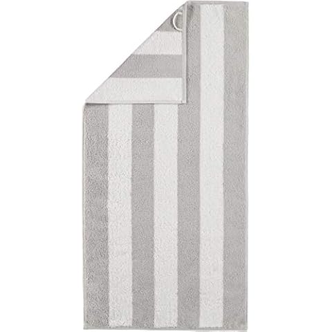 Cawö Home Hand Towels Zoom Block Stripes 120 Platinum 76 Hand Towel 50 x 100 cm Cover