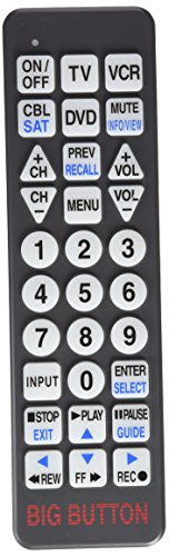 Hy-Tek BW-1220-US Big Button Universal Remote Control