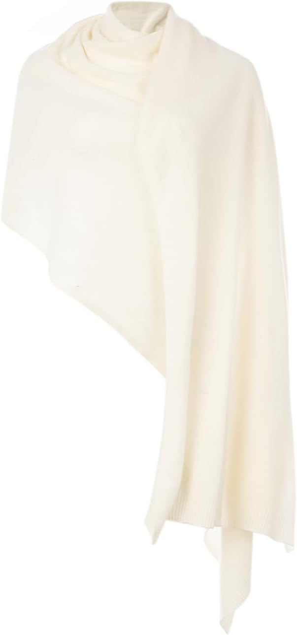 Villand Women's 100% Pure Cashmere Knitted Shawl Wrap - Extra Large Lightweight Pashmina Stole with Gift Box