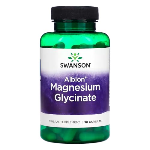 Glicinato de Magnésio 133mg Swanson 90 Caps Importado