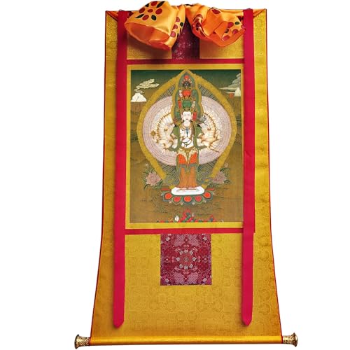 Gandhanra Avalokiteshvara 1000 Armen Thangka 47x32