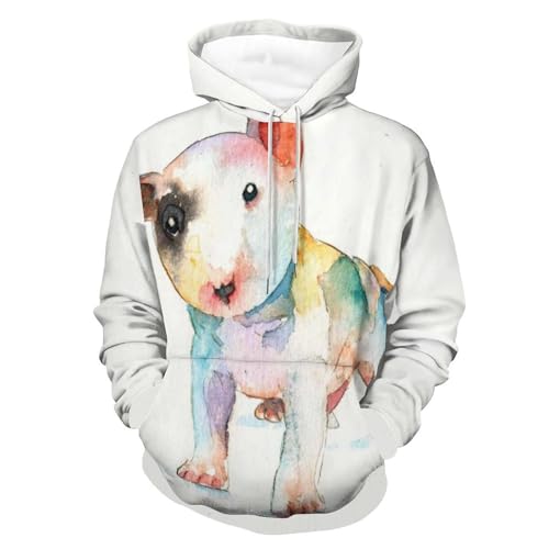 Sweatshirt Chien Aquarelle : le cadeau parfait en taille M pour passionnés d'animaux