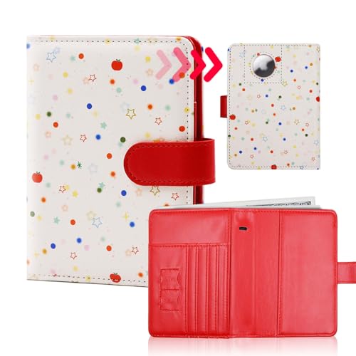 Image of Melsbrinna Rfid Passport Holder for Travel women /Men, Cute Passport Wallet Rfid Blocking Card Slots, Rfid Passport Cover /CaseTravel Wallet, Passport Book Holder (1, apple red a)