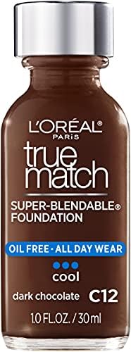 L'Oreal Paris True Match Liquid Foundation, Skincare Infused with Hyaluronic Acid, SPF 17, Available in 40 Shades, 5N Neutral Undertone, 30 ml
