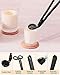 RONXS 3 in 1 Candle Accessory Set, Candle Wick Trimmer Cutter, Candle Snuffer Extinguisher, Wick Dipper with Gift Package for Candle Lover (Black)