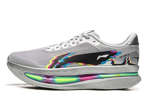 LI-NING Red Hare 9 Ultra Mens Running Shoes Lightweight Breathable Racing Training Sneakers Crystal Gray US 10.5