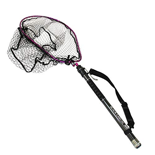 Gokuspe ショアソルト専用 ステー付き カーボン ランディングネット セット BLACK LARCAL 5M/5.5M/6M + ランディングネットL + タモジョイント 3点セット