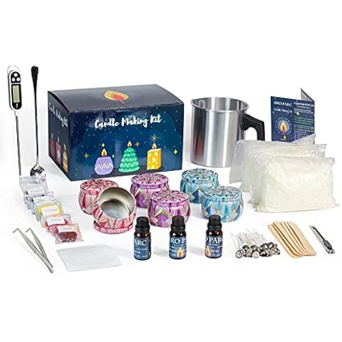 Complete Candle Making Kit to Create 6 Colored Scented Candle DIY Soy Candles for Candle Making Beginners Cover