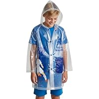 Real Madrid Chubasquero Impermeable para Niños, Lluvia Chaqueta