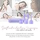 Fae Mini Vibration für Frauen - Klitoris und G-Punkt Stimulator mit 10 Vibrationsmodi & 3 Aufsätzen Sexspielzeug, Stimulator Sex Toy Vibratorensets - Joy Serie, Periwinkle Purple