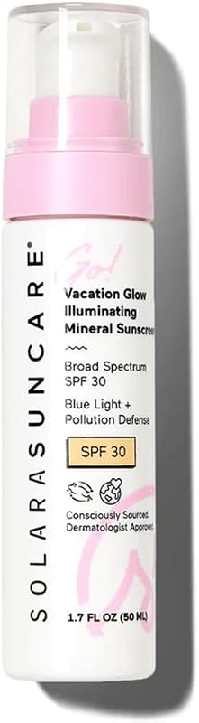 Protetor solar mineral com cor SOLARA SUNCARE Go! Vacation Glow, SPF 30, 50 mL